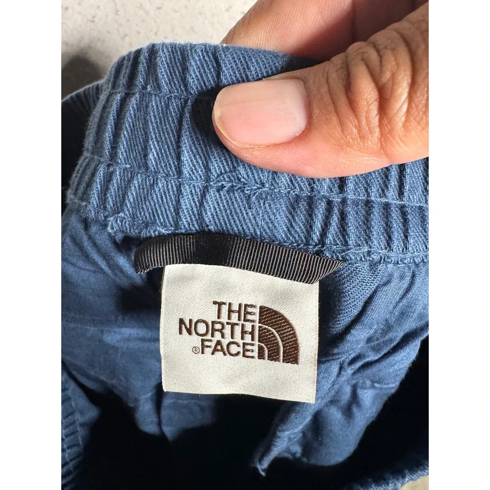 The North Face Mens Blue Elastic Waist Cargo Pull On Pants Small 8069